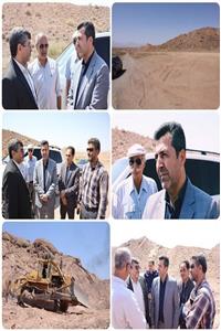 بازدید علیرضا آشوری فرماندار شهرستان میامی و عمیدی مدیر کل راه وشهرسازی شرق استان از پروژه محور روستایی ارمیان